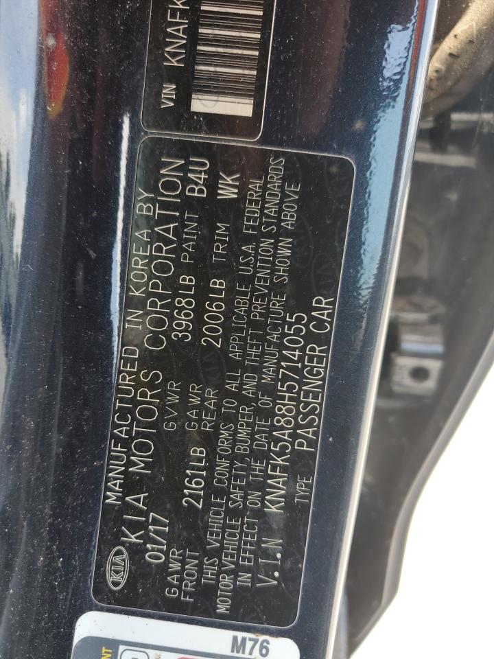 2017 Kia Forte Lx VIN: KNAFK5A88H5714055 Lot: 65196424