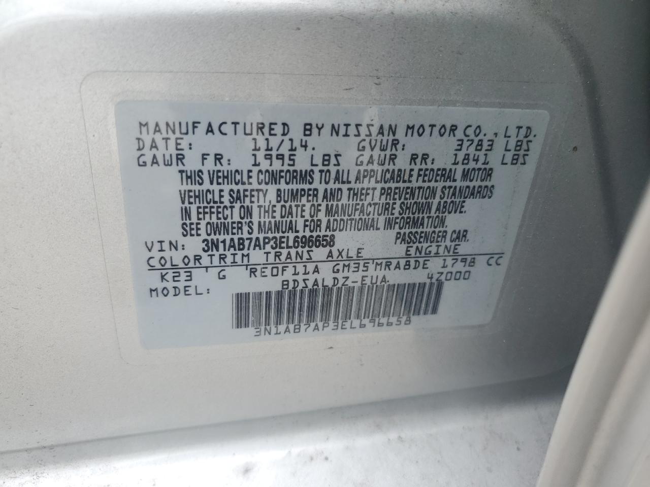 2014 Nissan Sentra - Image 13