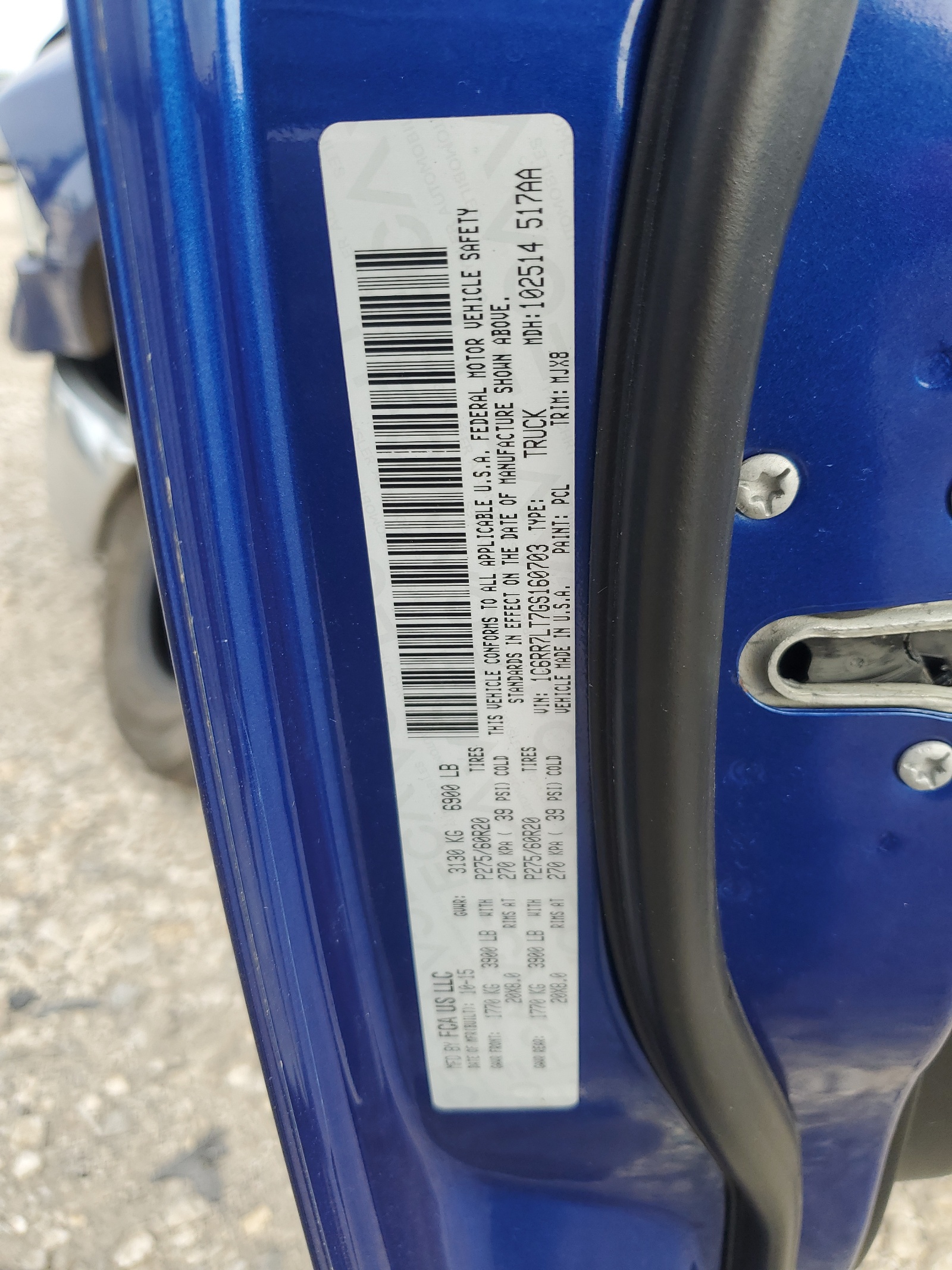 1C6RR7LT7GS160703 2016 Ram 1500 Slt