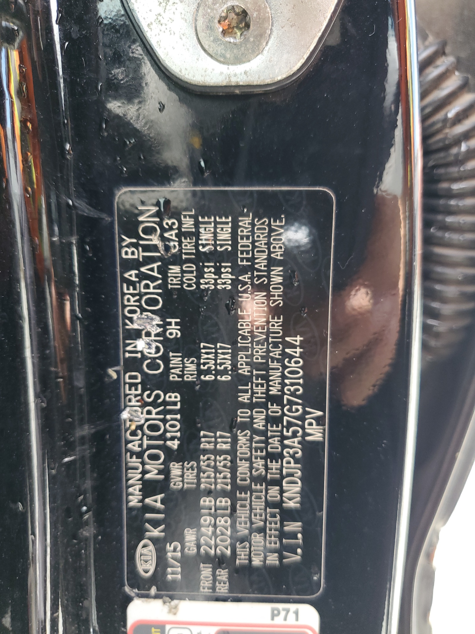 KNDJP3A57G7310644 2016 Kia Soul +