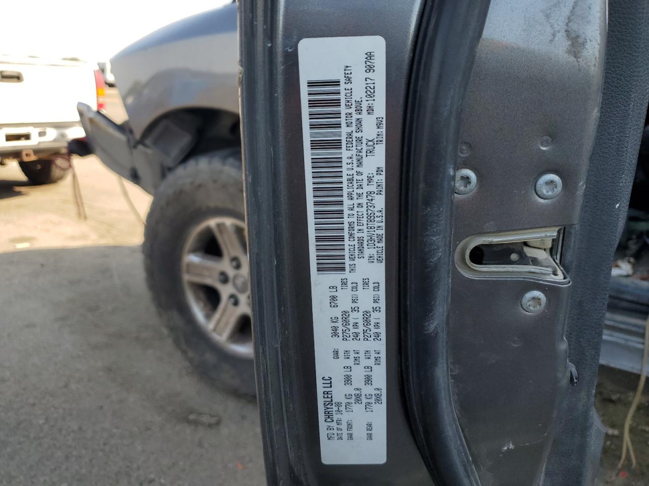 1D3HV18T89S737478 2009 Dodge Ram 1500