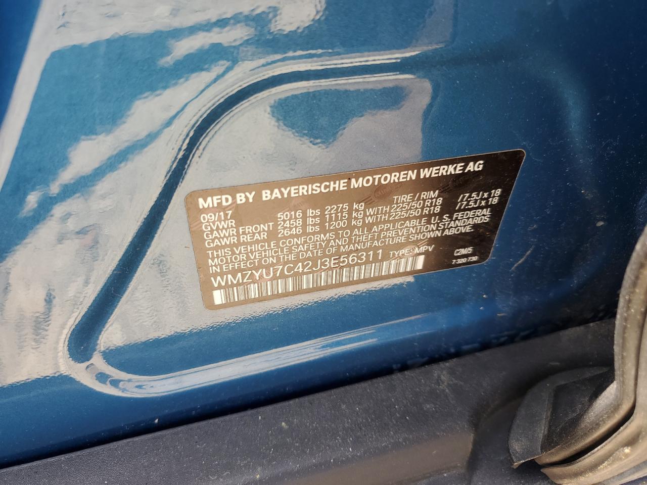 2018 Mini Cooper S E Countryman All4 VIN: WMZYU7C42J3E56311 Lot: 62846954