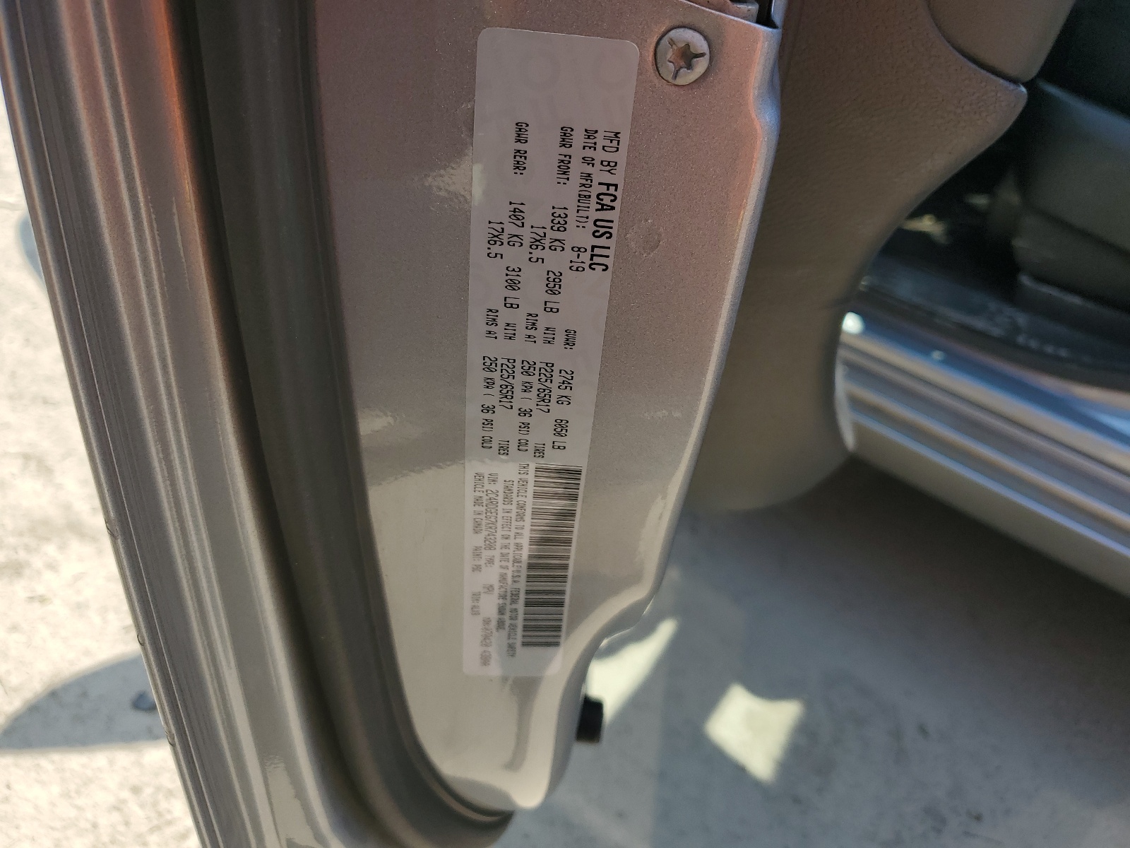 2C4RDGEG7KR743208 2019 Dodge Grand Caravan Gt