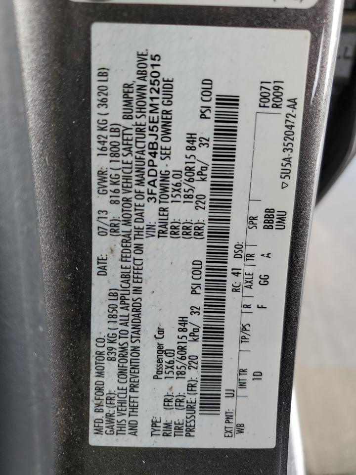 3FADP4BJ5EM125015 2014 Ford Fiesta Se