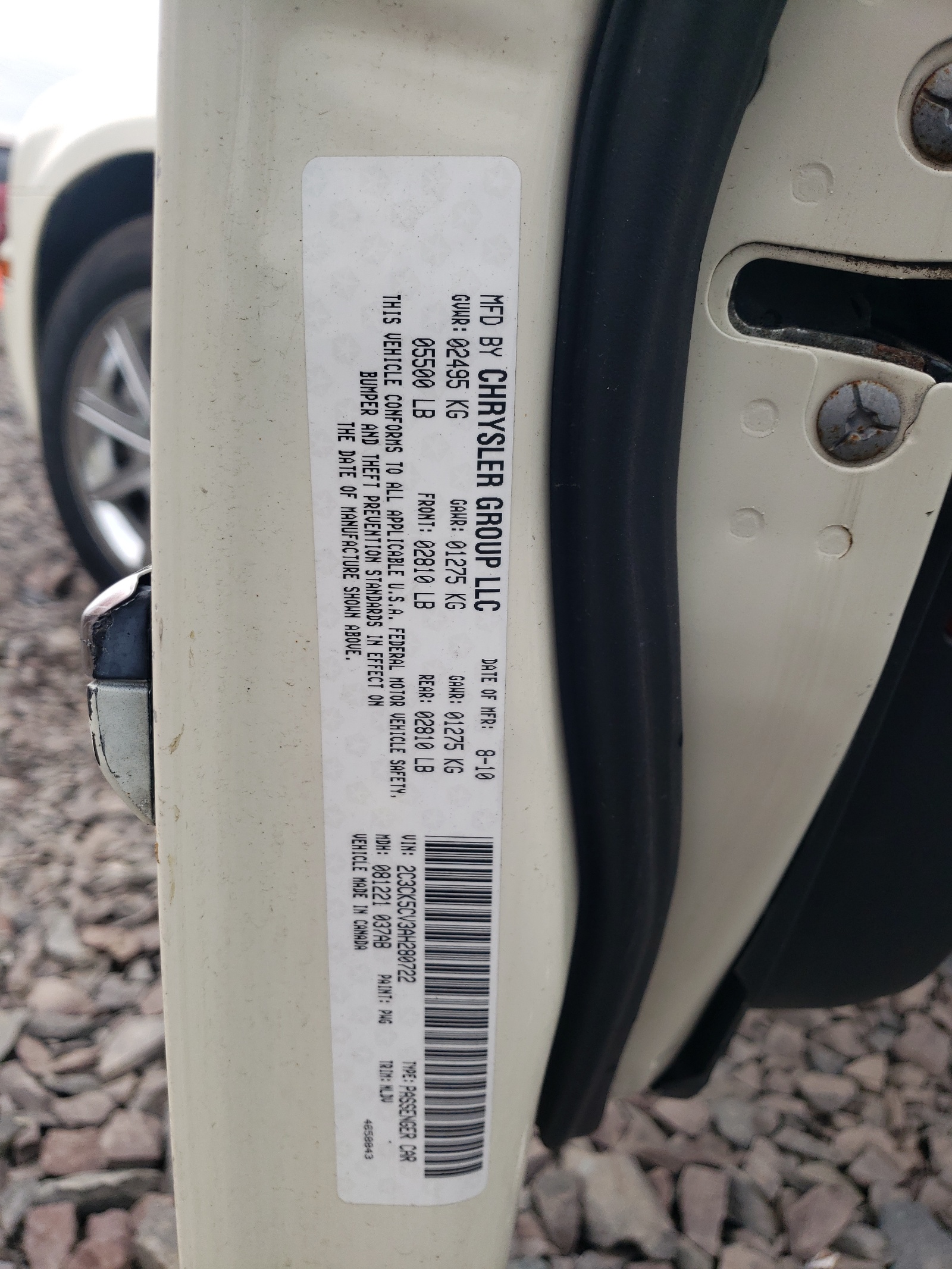 2C3CK5CV3AH280722 2010 Chrysler 300 Touring