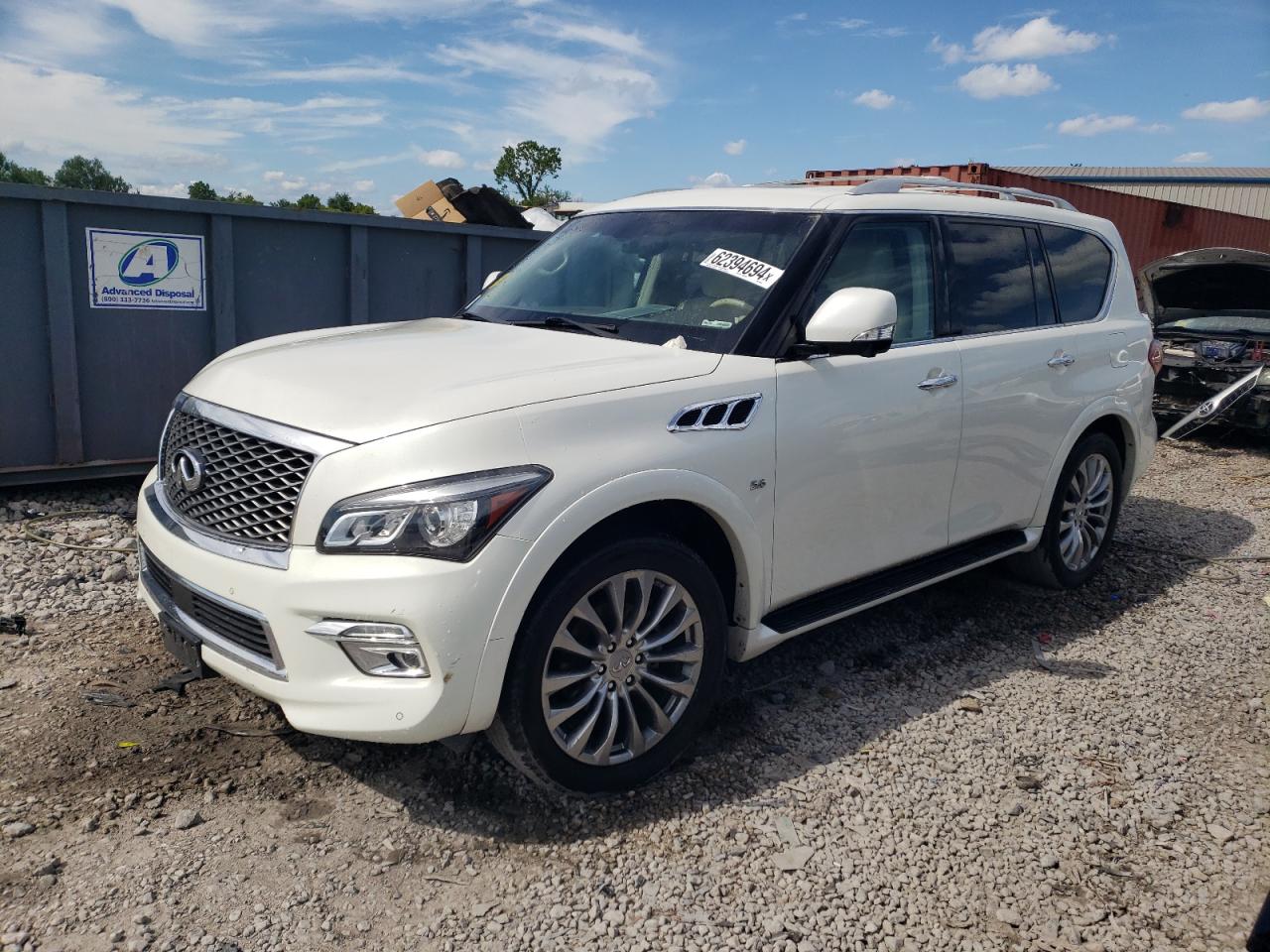 2016 Infiniti Qx80 VIN: JN8AZ2ND4G9800621 Lot: 62394694