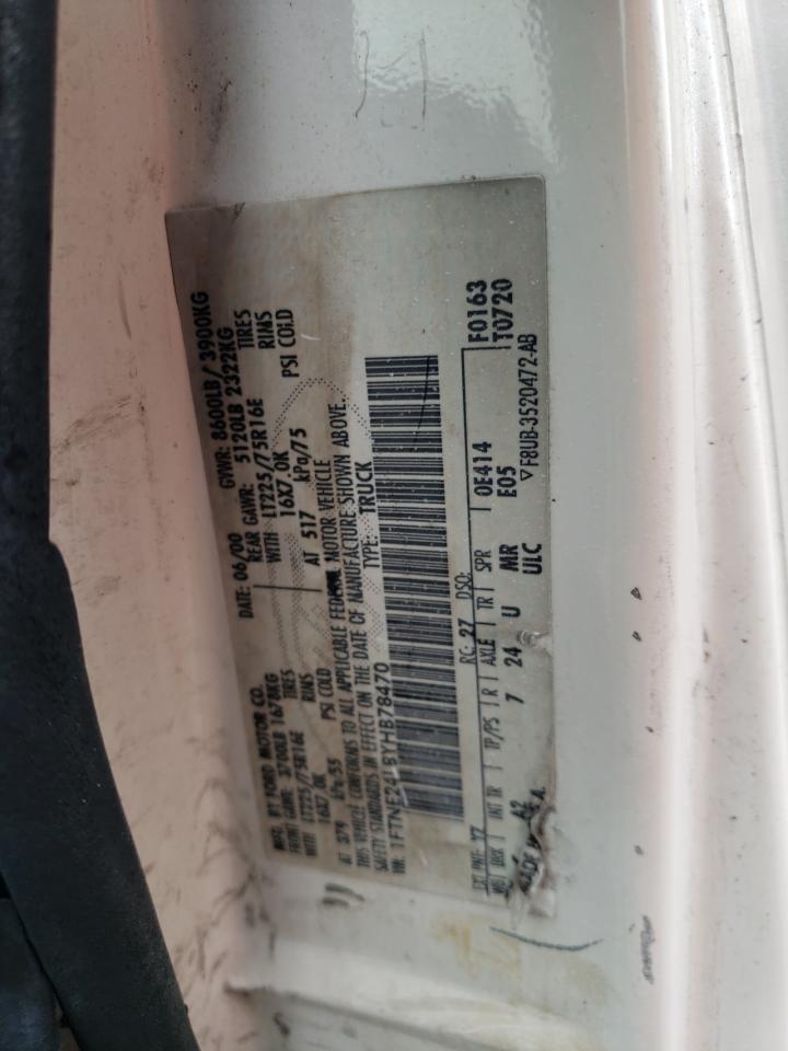 2000 Ford Econoline E250 Van VIN: 1FTNE24L8YHB78470 Lot: 64808724