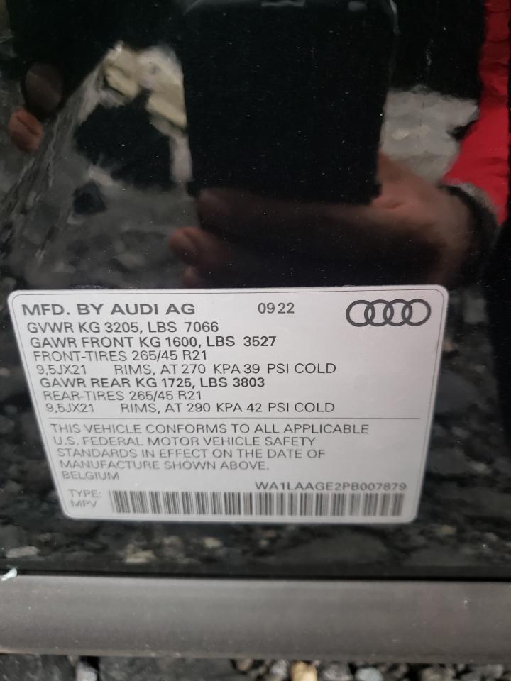 WA1LAAGE2PB007879 2023 Audi E-Tron Premium Plus