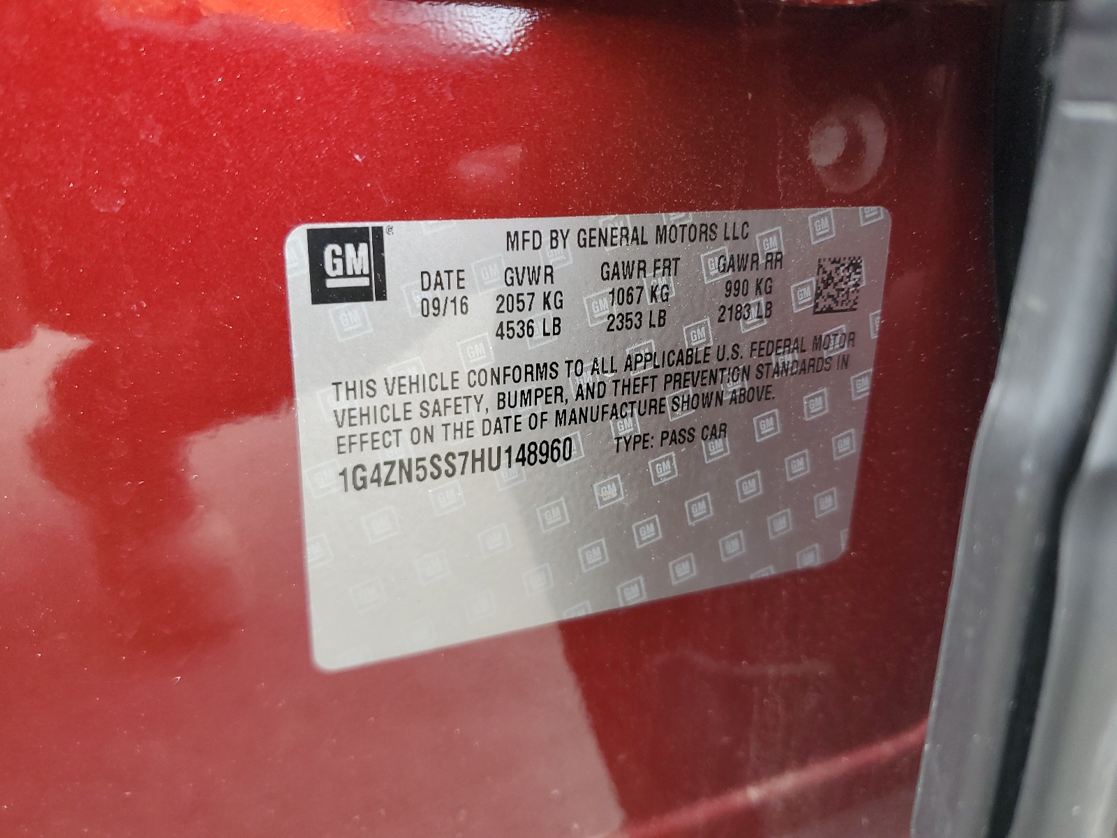 1G4ZN5SS7HU148960 2017 Buick Lacrosse Preferred