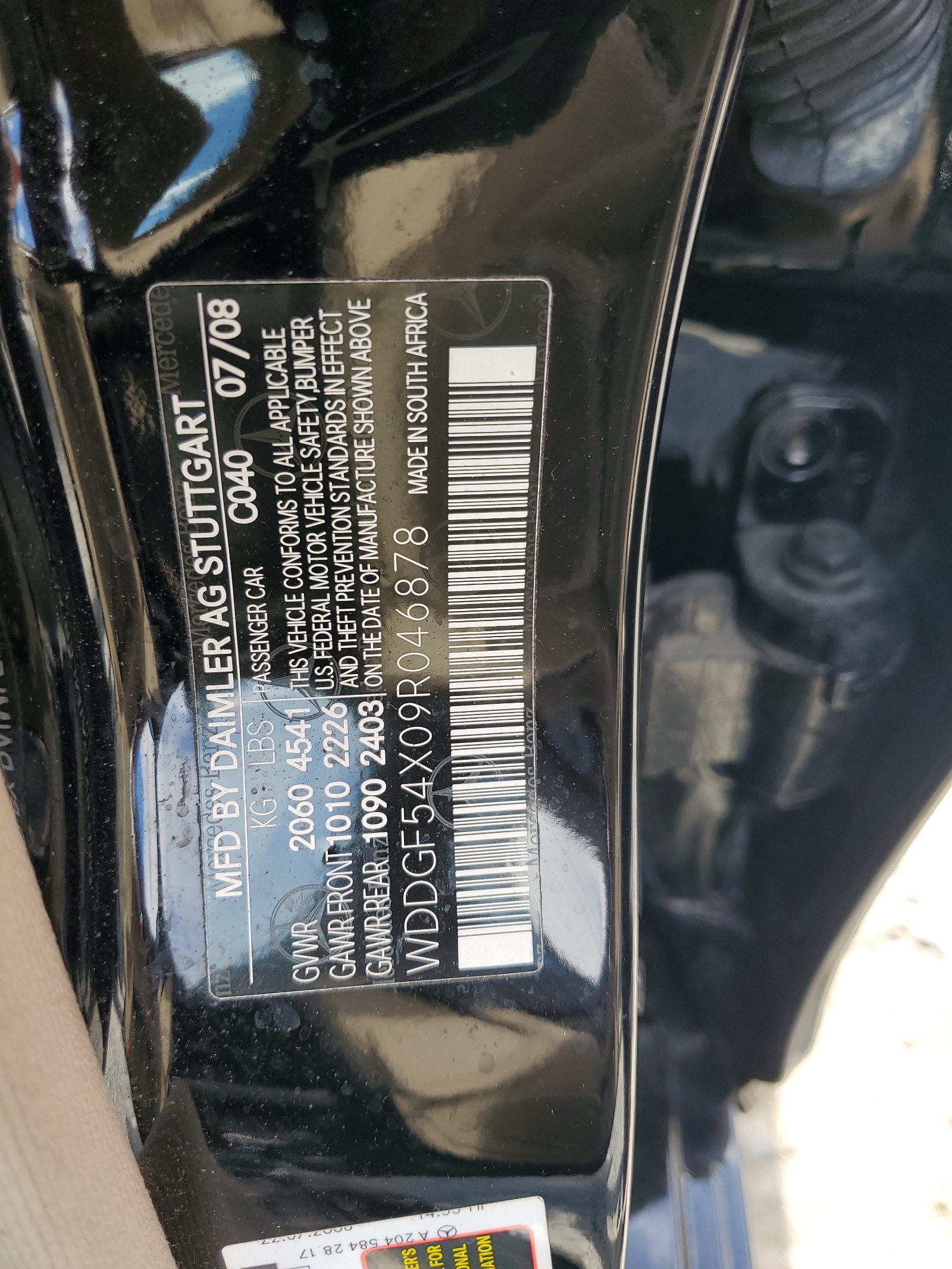 WDDGF54X09R046878 2009 Mercedes-Benz C 300