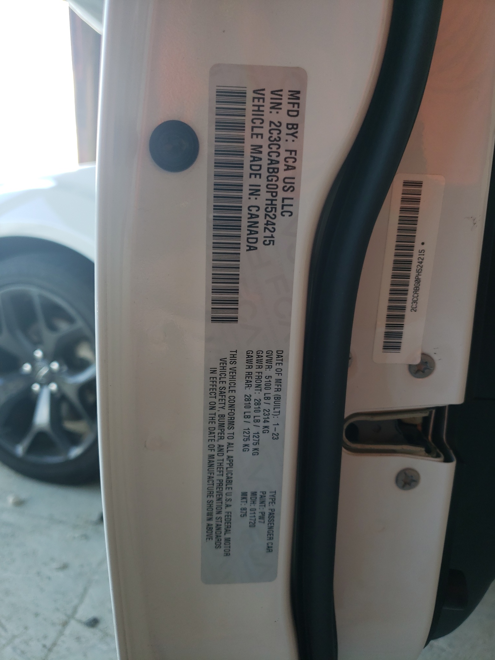 2C3CCABG0PH524215 2023 Chrysler 300 S