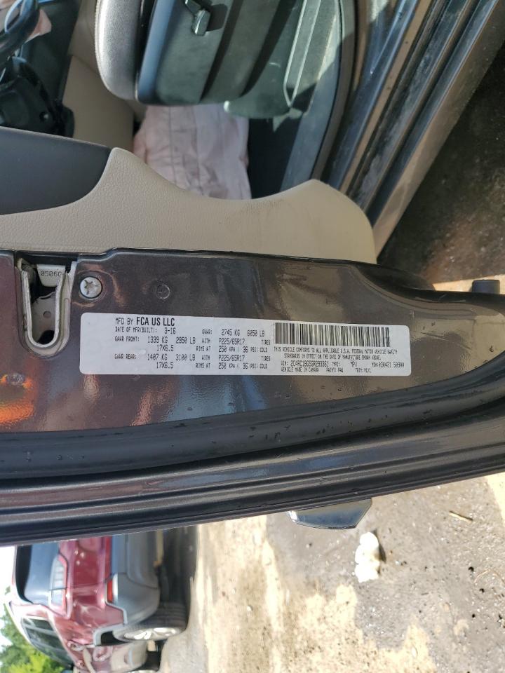 2016 Chrysler Town & Country Touring VIN: 2C4RC1BG5GR293361 Lot: 62110104