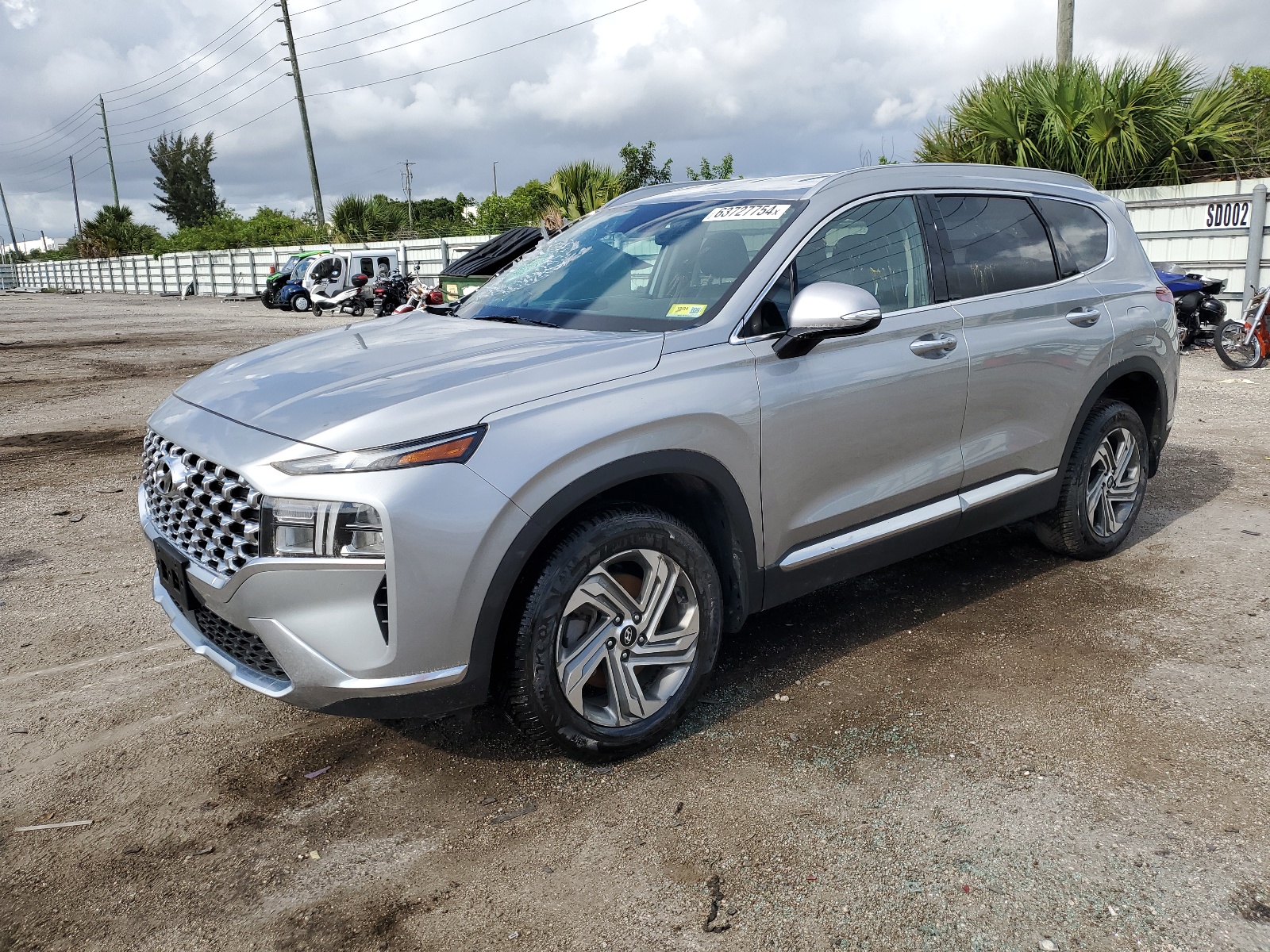 2021 Hyundai Santa Fe Sel vin: 5NMS6DAJ3MH352808