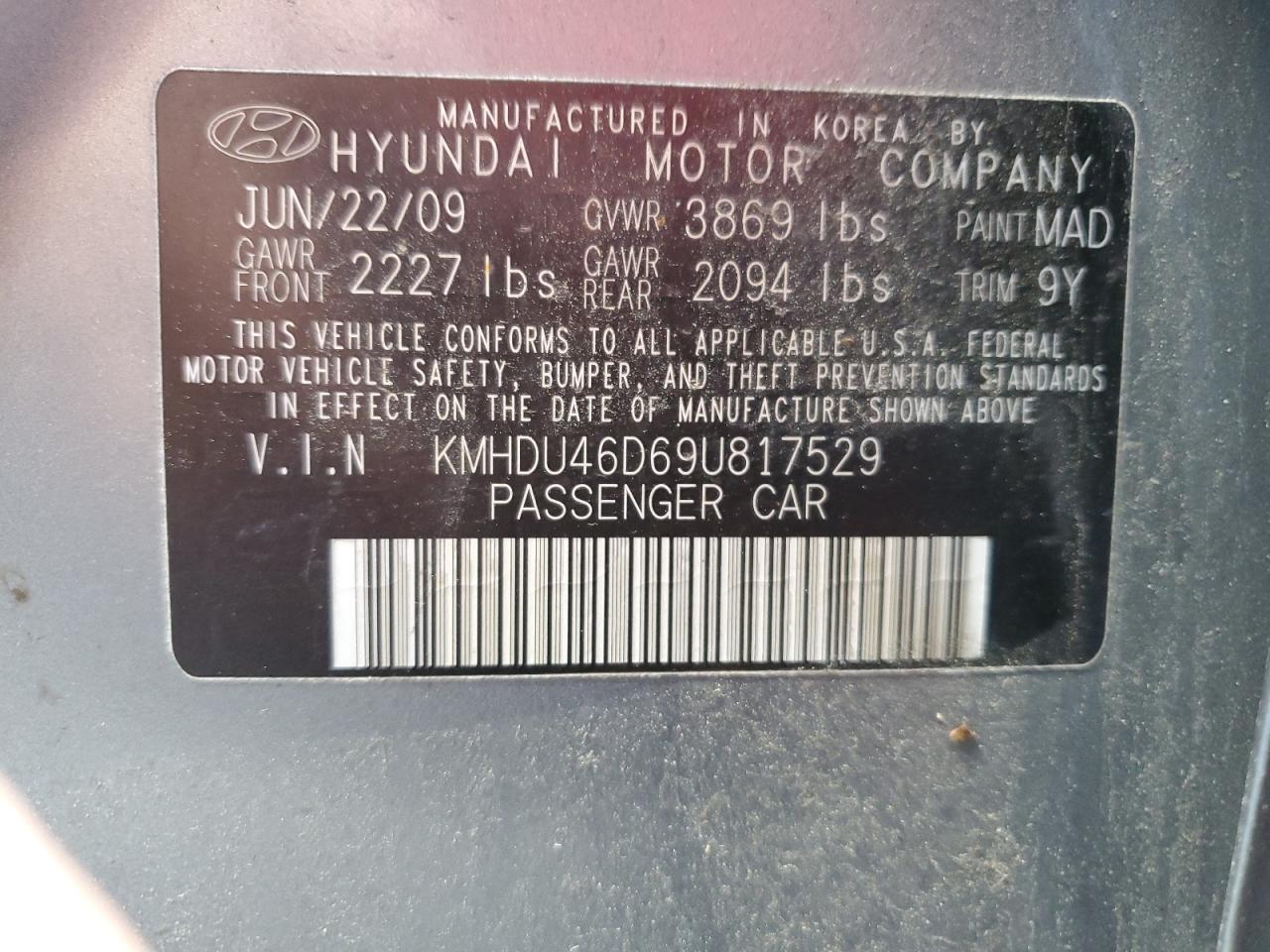 2009 Hyundai Elantra - Image 12