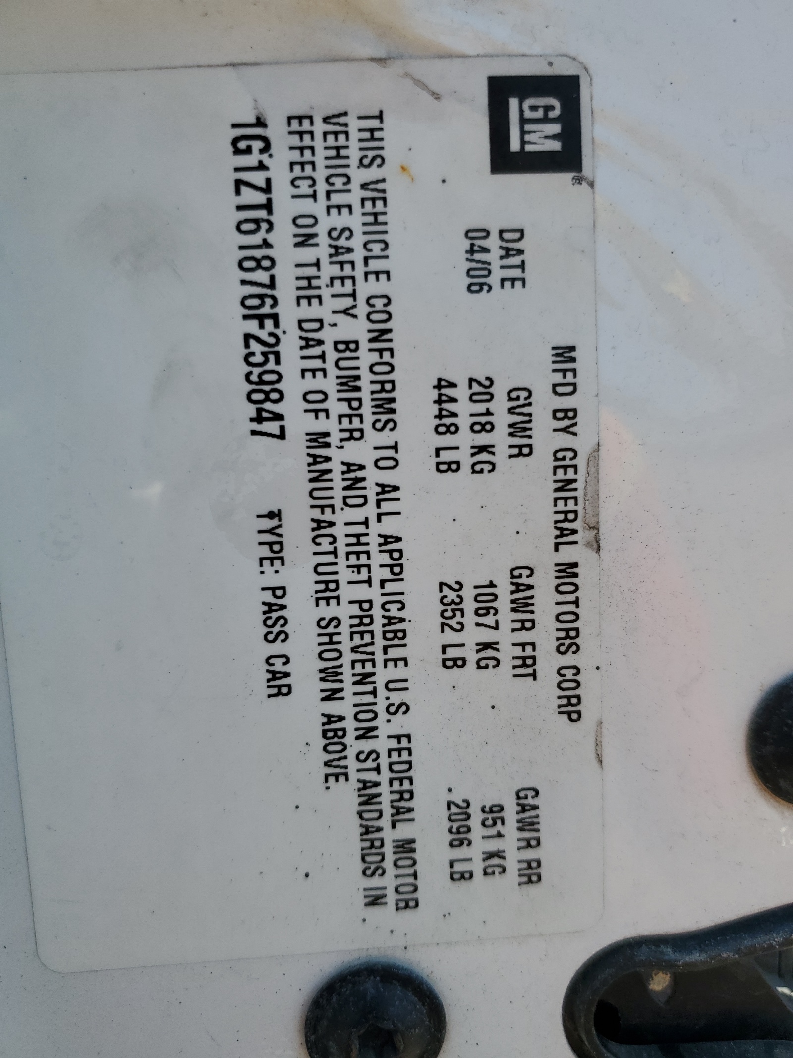 1G1ZT61876F259847 2006 Chevrolet Malibu Maxx Lt