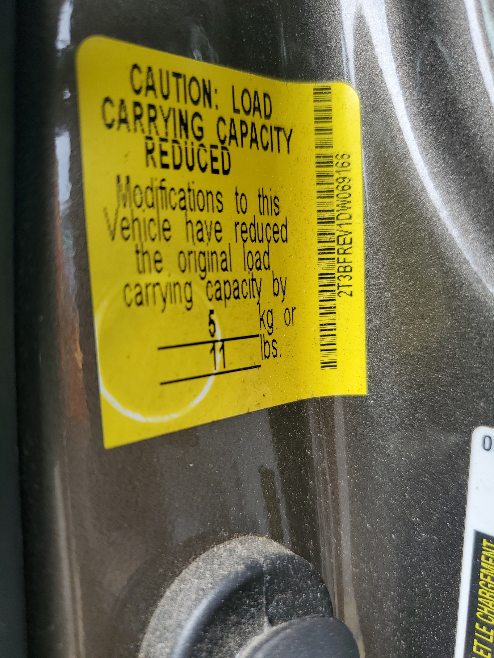 2T3BFREV1DW069166 2013 Toyota Rav4 Le