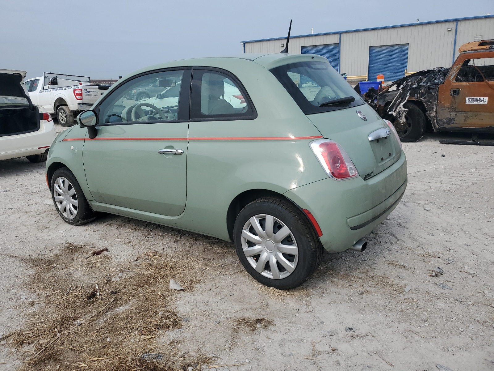 2012 Fiat 500 Pop vin: 3C3CFFAR4CT340016