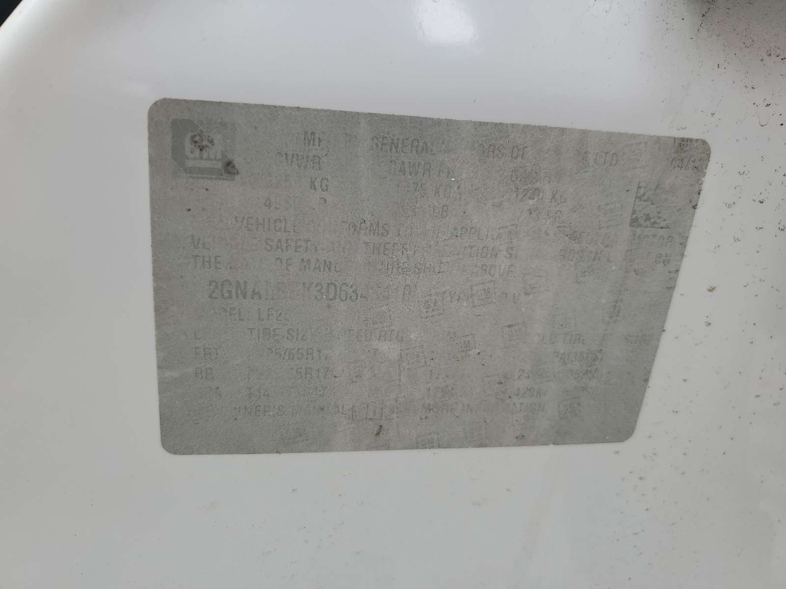 2GNALBEK3D6343410 2013 Chevrolet Equinox Ls