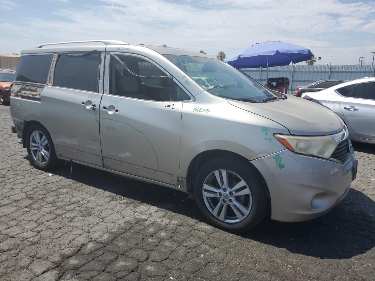 2012 Nissan Quest S VIN: JN8AE2KP1C9045402 Lot: 63530774