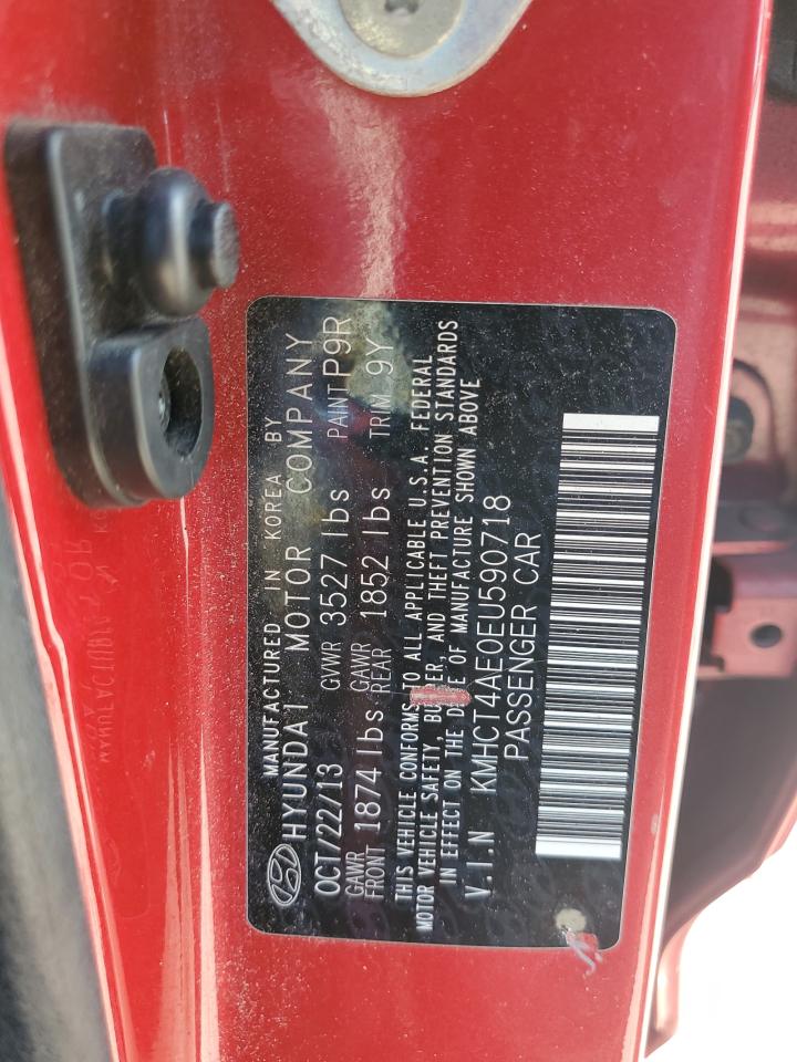 2014 Hyundai Accent Gls VIN: KMHCT4AE0EU590718 Lot: 65443024