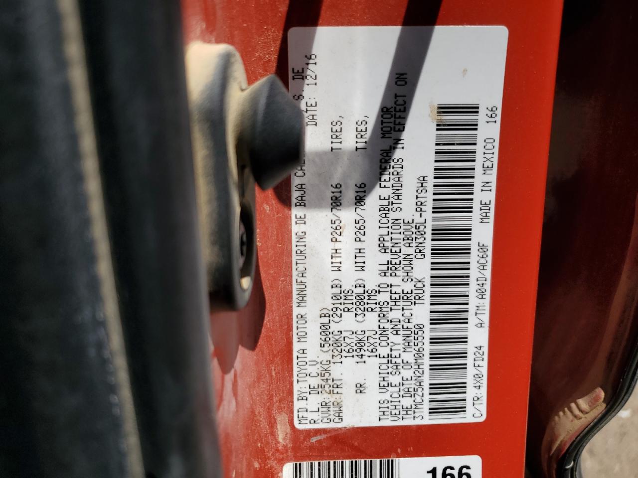 2017 Toyota Tacoma Double Cab VIN: 3TMCZ5AN2HM065550 Lot: 63611614