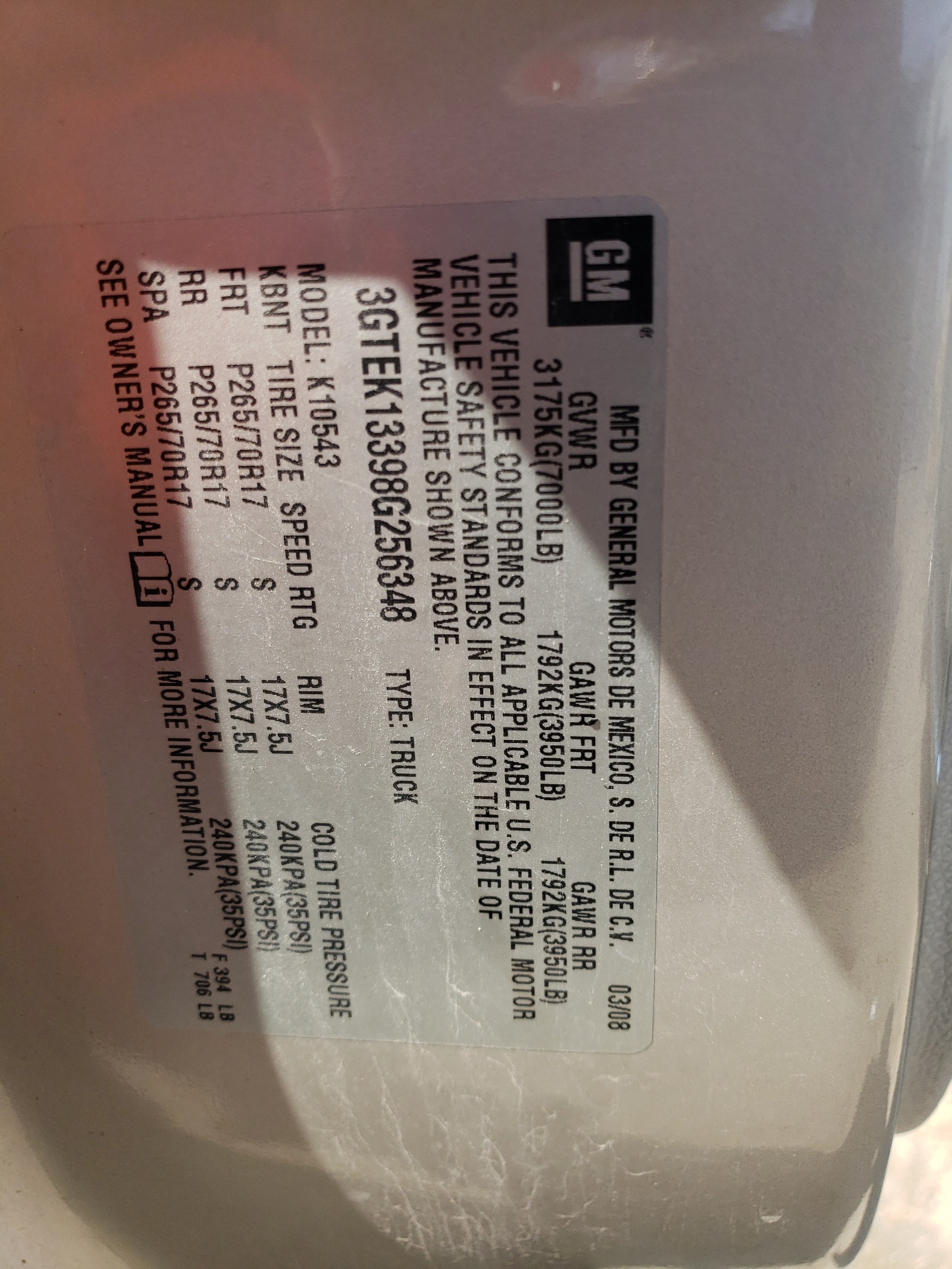 3GTEK13398G256348 2008 GMC Sierra K1500