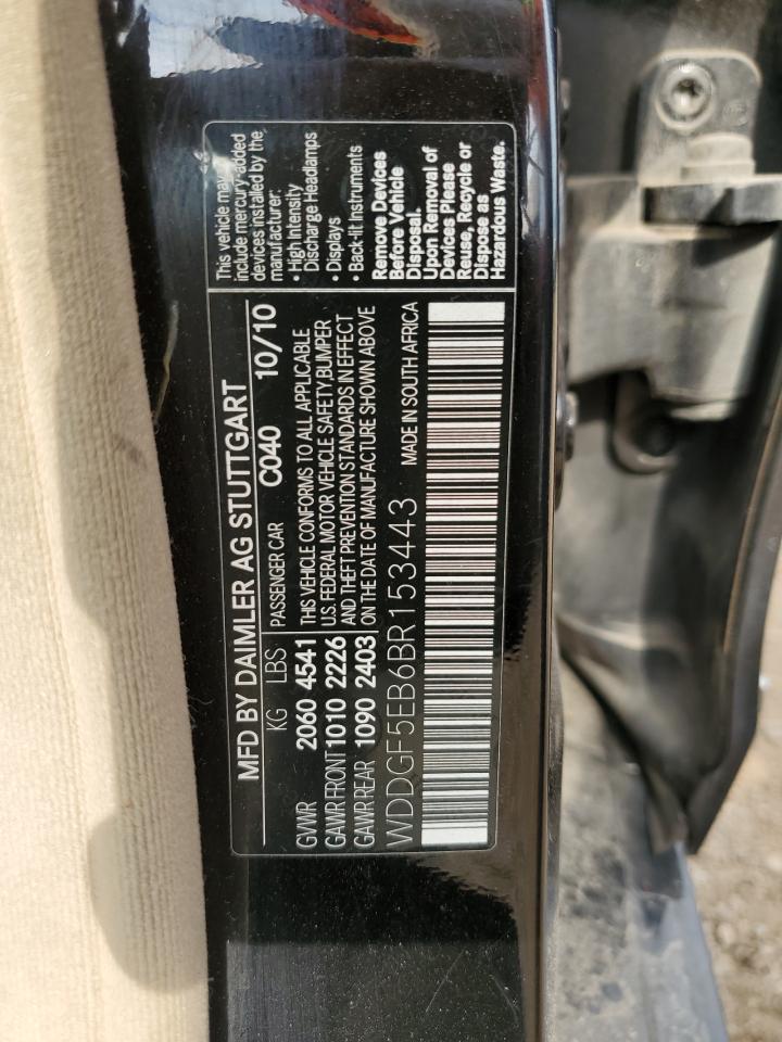 2011 Mercedes-Benz C 300 VIN: WDDGF5EB6BR153443 Lot: 63841254