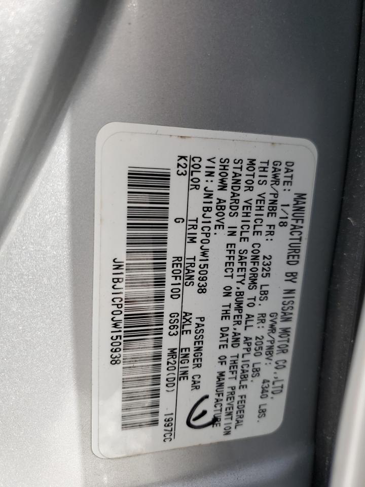 2018 Nissan Rogue Sport S VIN: JN1BJ1CP0JW150938 Lot: 62472394