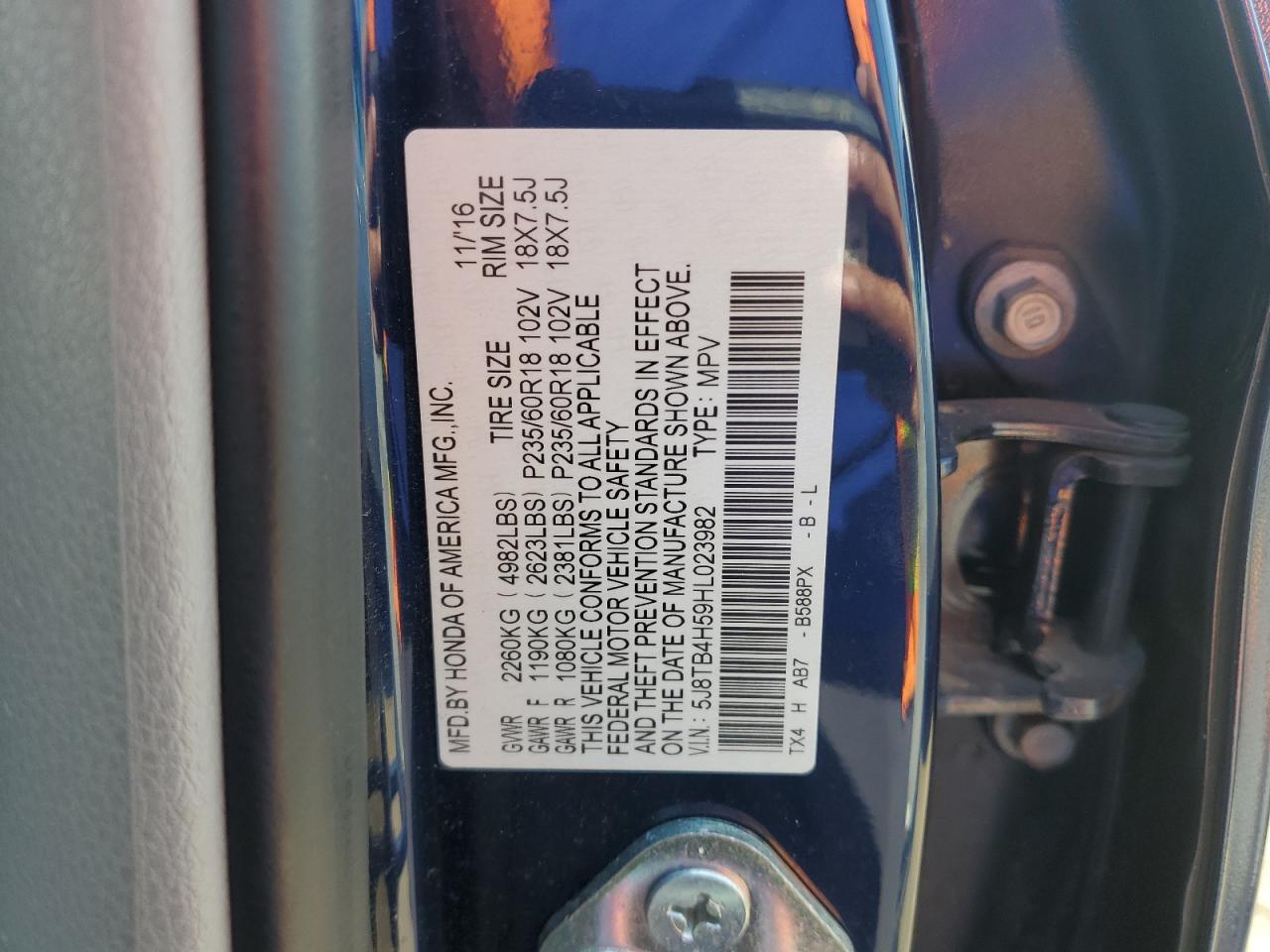 5J8TB4H59HL023982 2017 Acura Rdx Technology