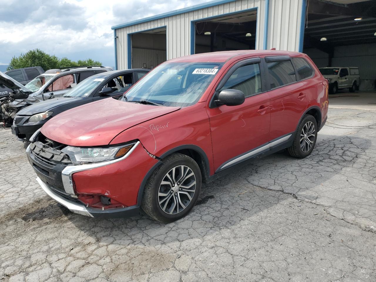 2018 Mitsubishi Outlander Es VIN: JA4AD2A32JZ033876 Lot: 63218304