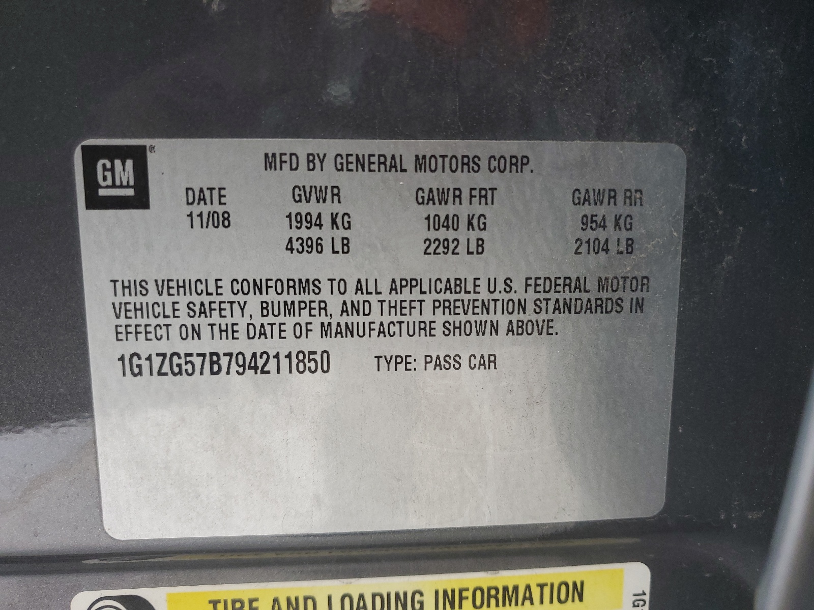 1G1ZG57B794211850 2009 Chevrolet Malibu Ls