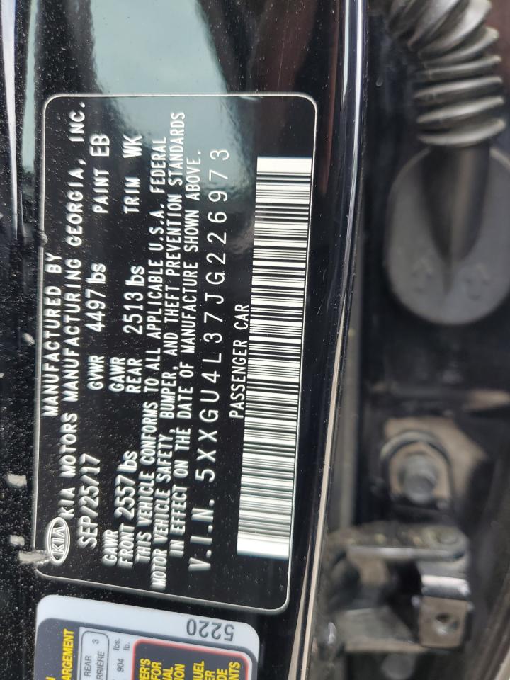 2018 Kia Optima Ex VIN: 5XXGU4L37JG226973 Lot: 63855574