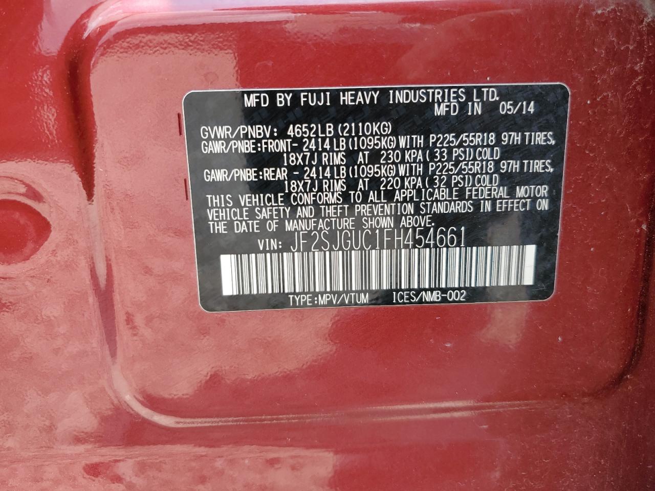 2015 Subaru Forester 2.0Xt Touring VIN: JF2SJGUC1FH454661 Lot: 64694174