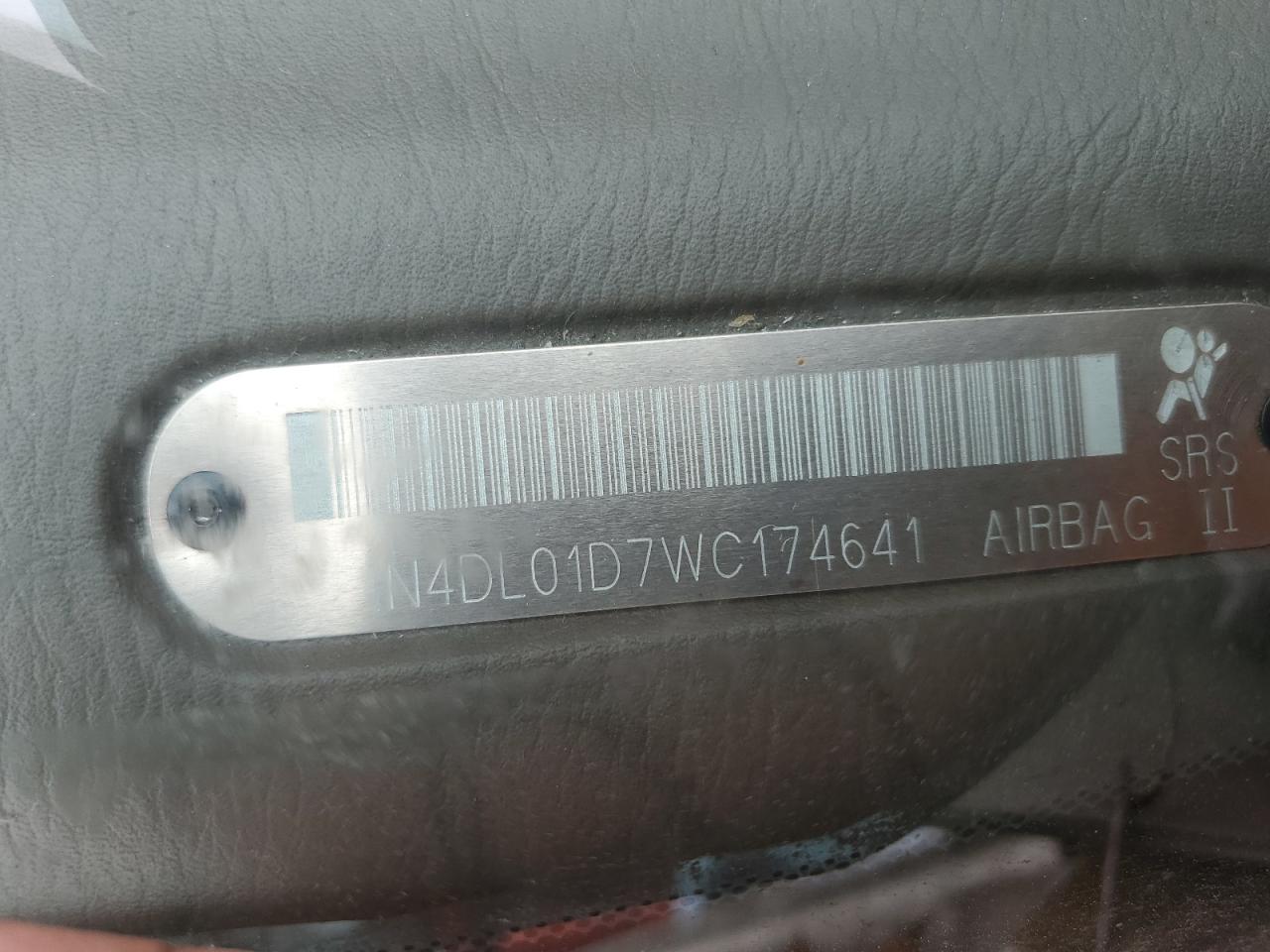 1998 Nissan Altima Xe VIN: 1N4DL01D7WC174641 Lot: 64559514