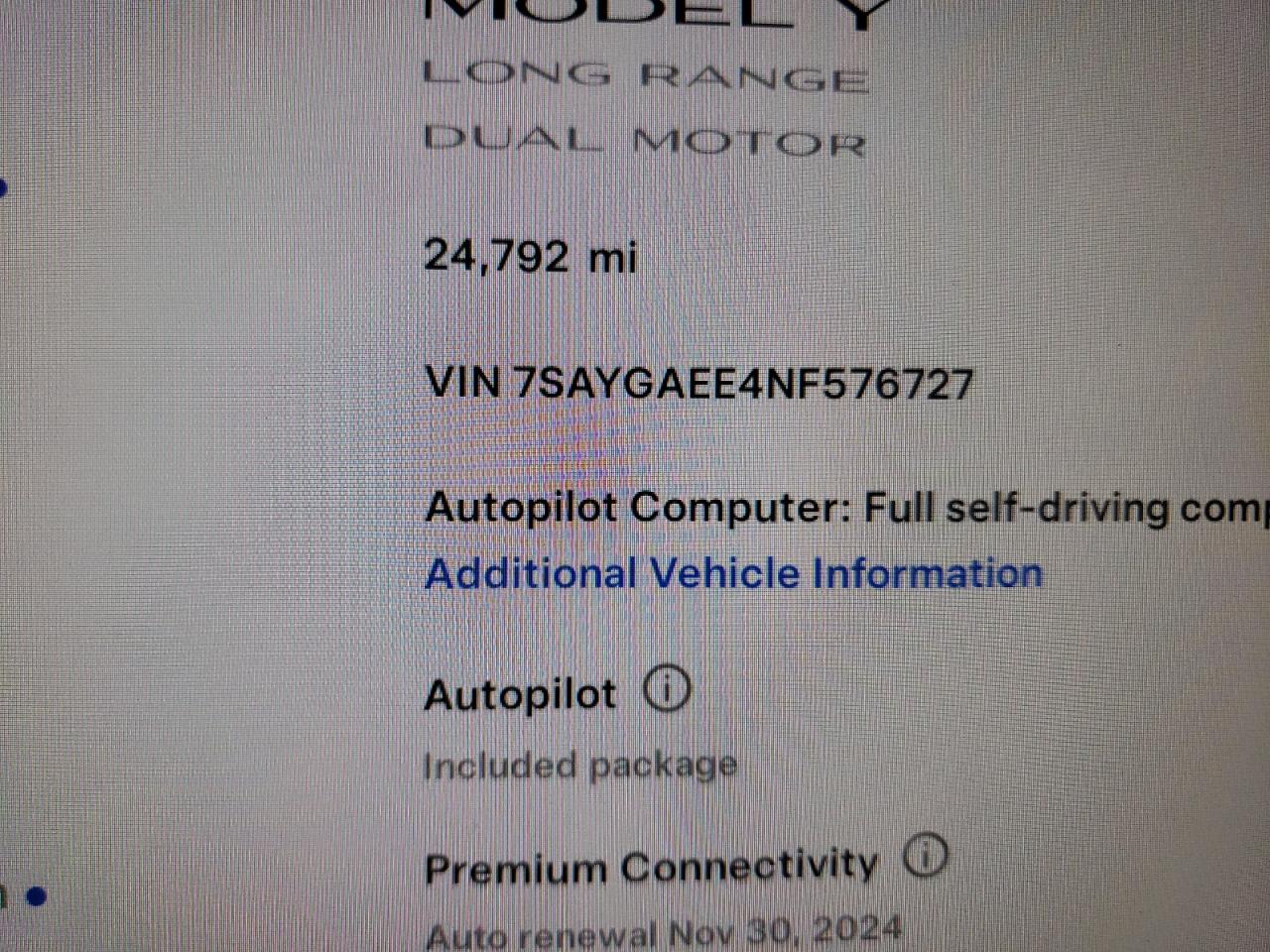 2022 Tesla Model Y VIN: 7SAYGAEE4NF576727 Lot: 61495054