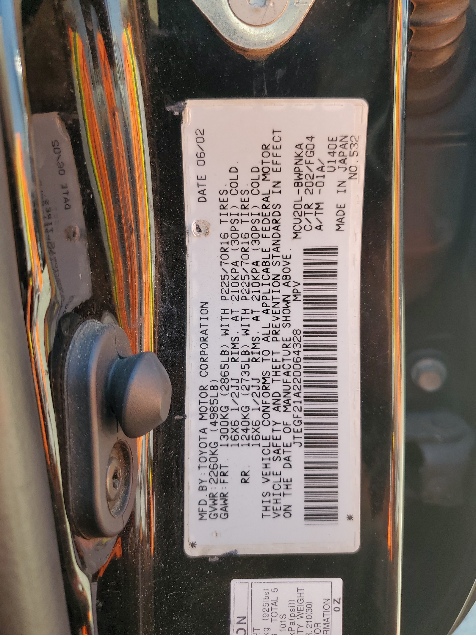 JTEGF21A220064328 2002 Toyota Highlander Limited