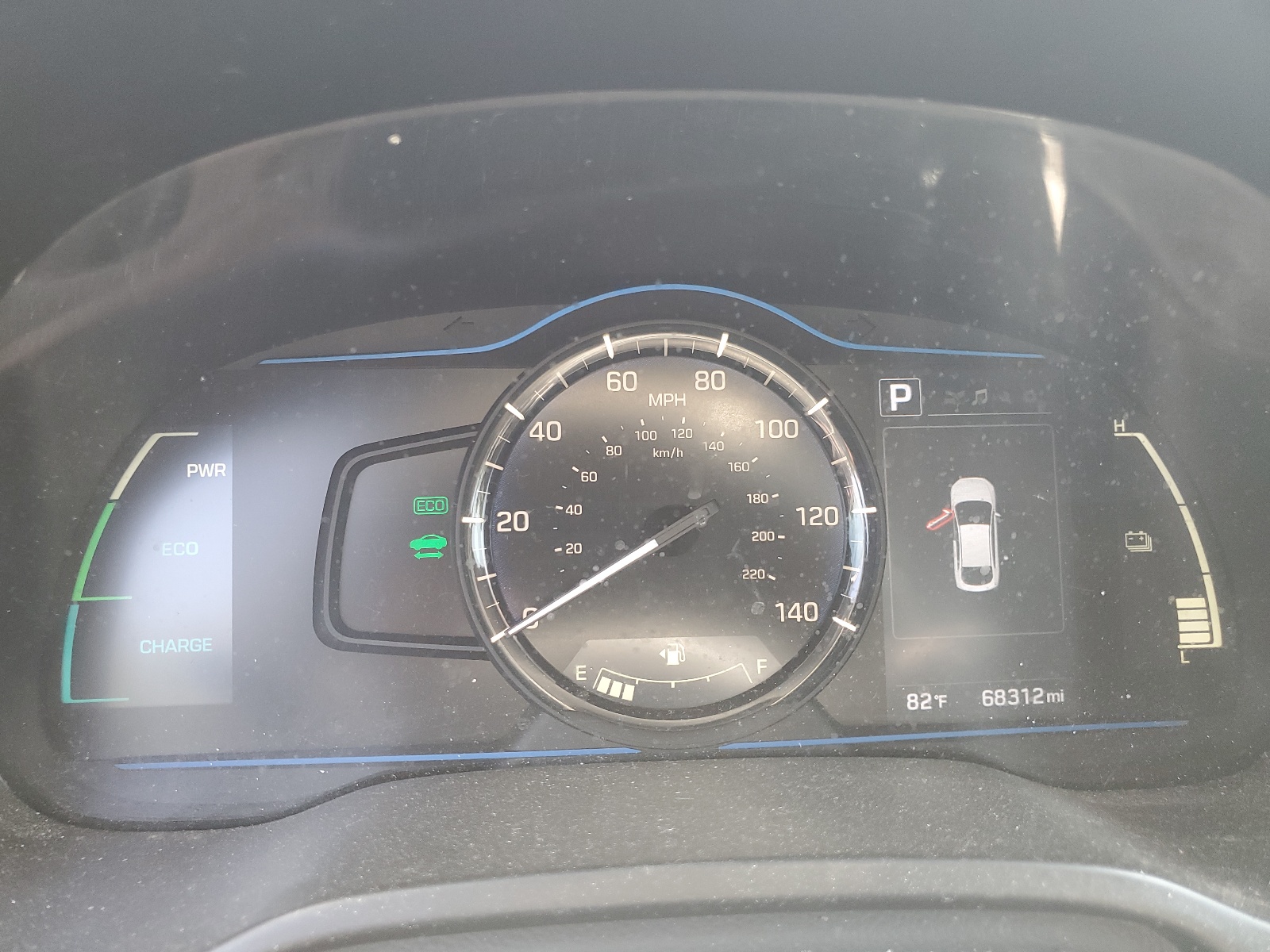 KMHC65LC8KU179099 2019 Hyundai Ioniq Blue