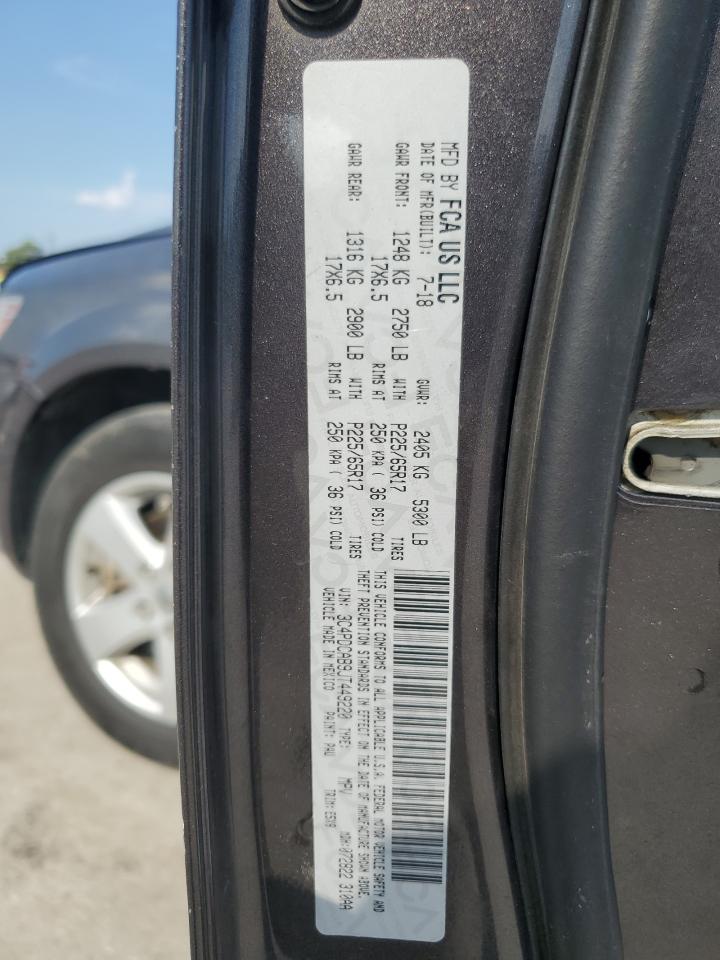 2018 Dodge Journey Se VIN: 3C4PDCAB9JT449220 Lot: 62696944