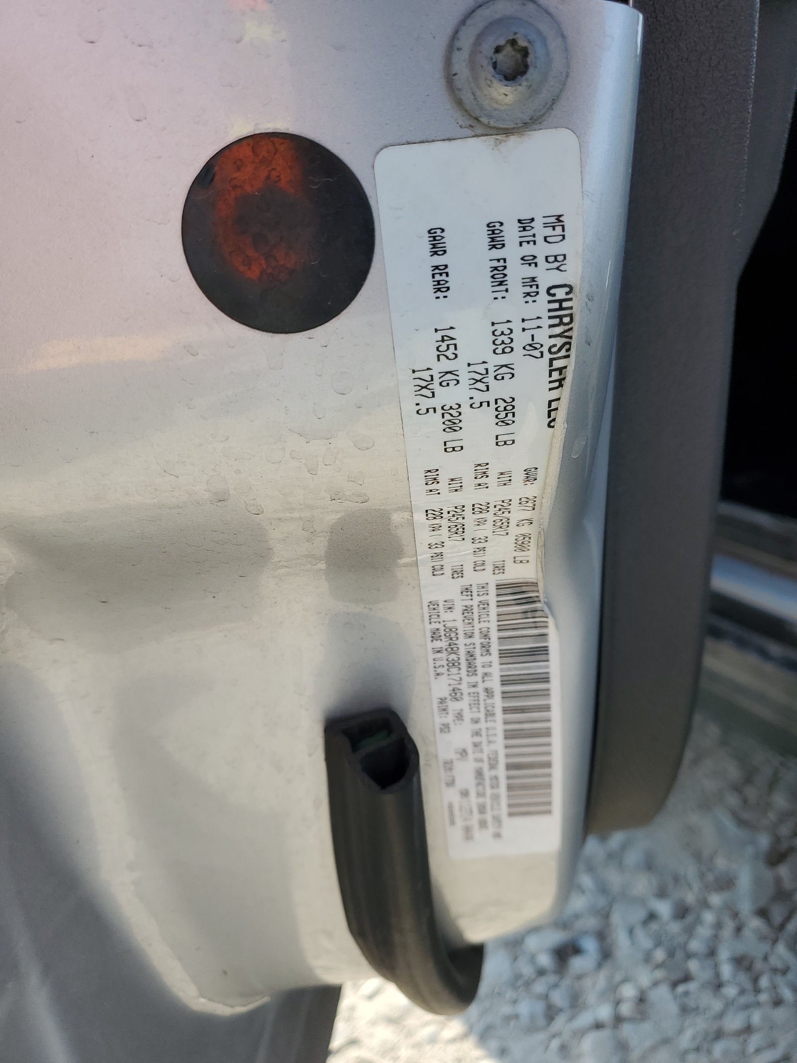 1J8GR48K38C171460 2008 Jeep Grand Cherokee Laredo