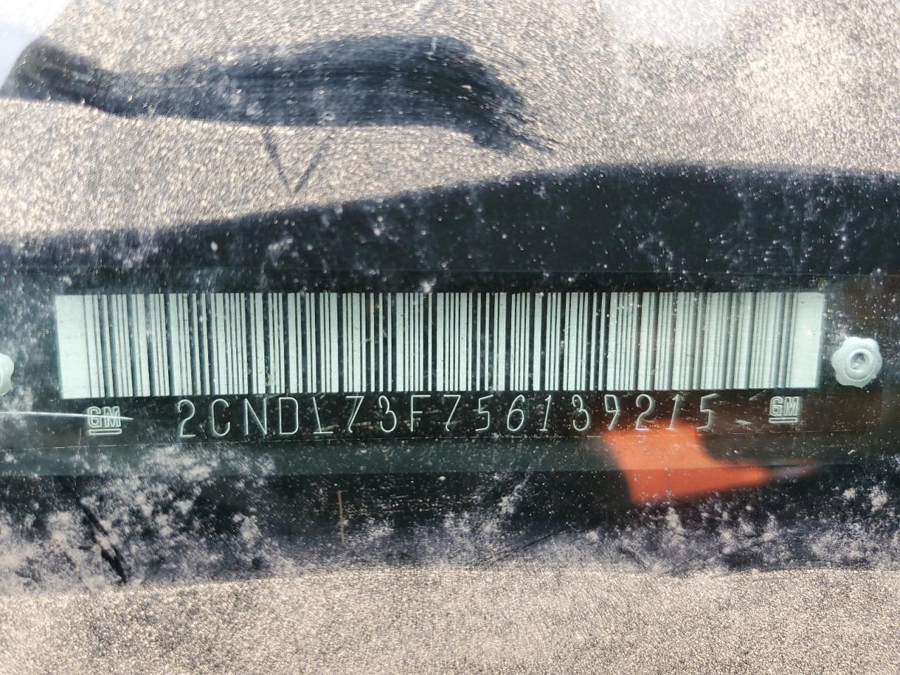 2005 Chevrolet Equinox Lt VIN: 2CNDL73F756139215 Lot: 64443224