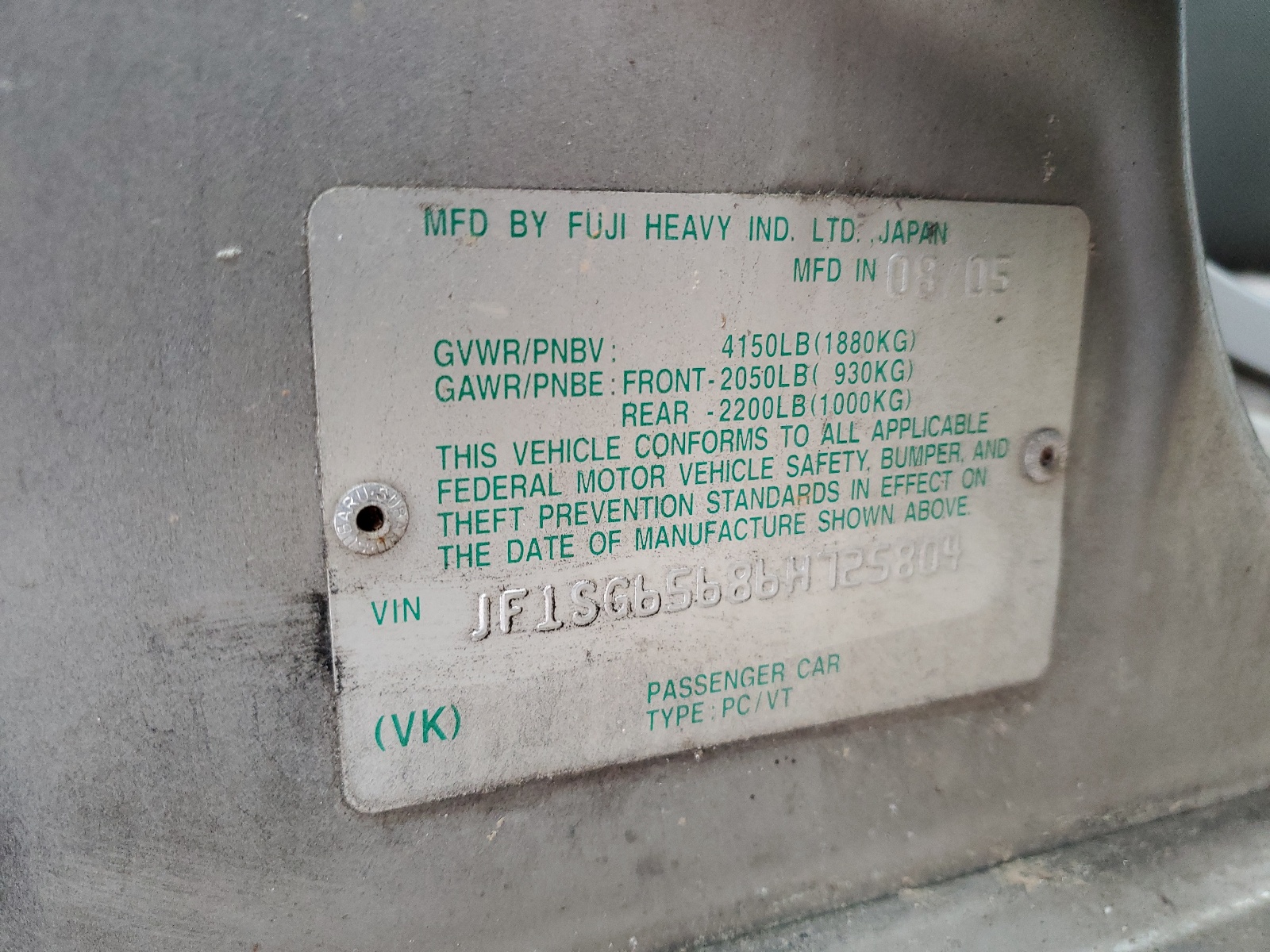 JF1SG65686H725804 2006 Subaru Forester 2.5X Premium