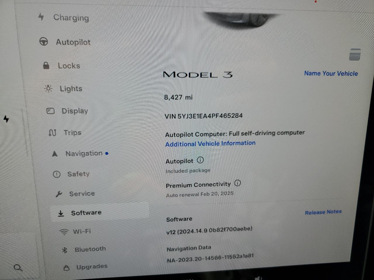 5YJ3E1EA4PF465284 2023 Tesla Model 3