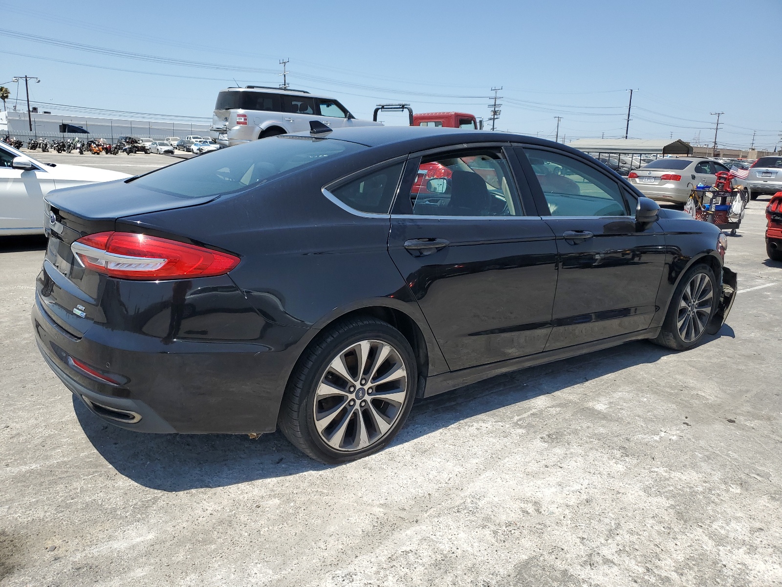 2019 Ford Fusion Se vin: 3FA6P0T98KR237828