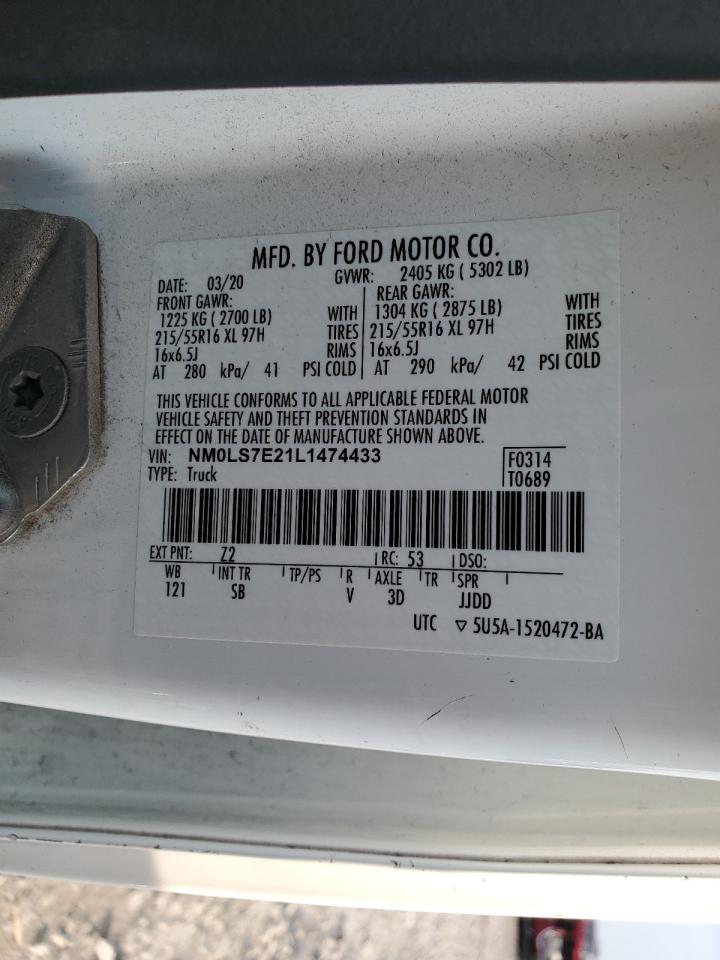 NM0LS7E21L1474433 2020 Ford Transit Connect Xl