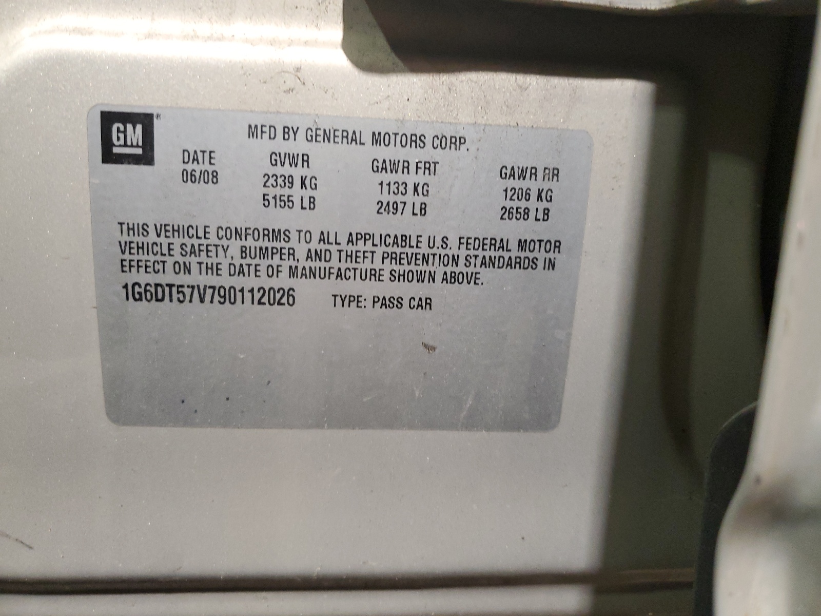 1G6DT57V790112026 2009 Cadillac Cts Hi Feature V6