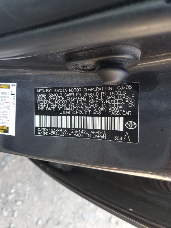 2009 Toyota Corolla Base VIN: JTDBL40EX9J011498 Lot: 61364114