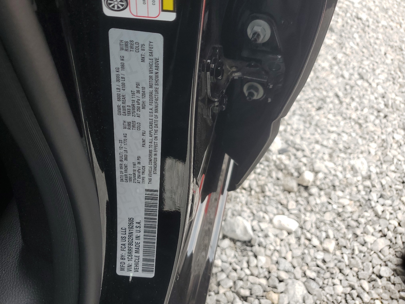 1C6RRFBG2RN192605 2024 Ram 1500 Big Horn/Lone Star