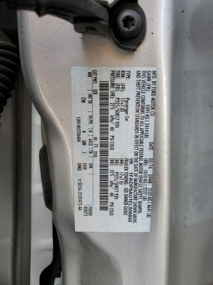 2014 Ford C-Max Se VIN: 1FADP5AU1EL506895 Lot: 64424634