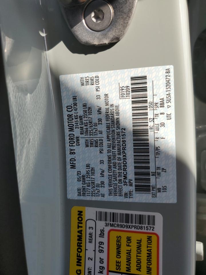 2023 Ford Bronco Sport Badlands VIN: 3FMCR9D9XPRD81572 Lot: 63489024