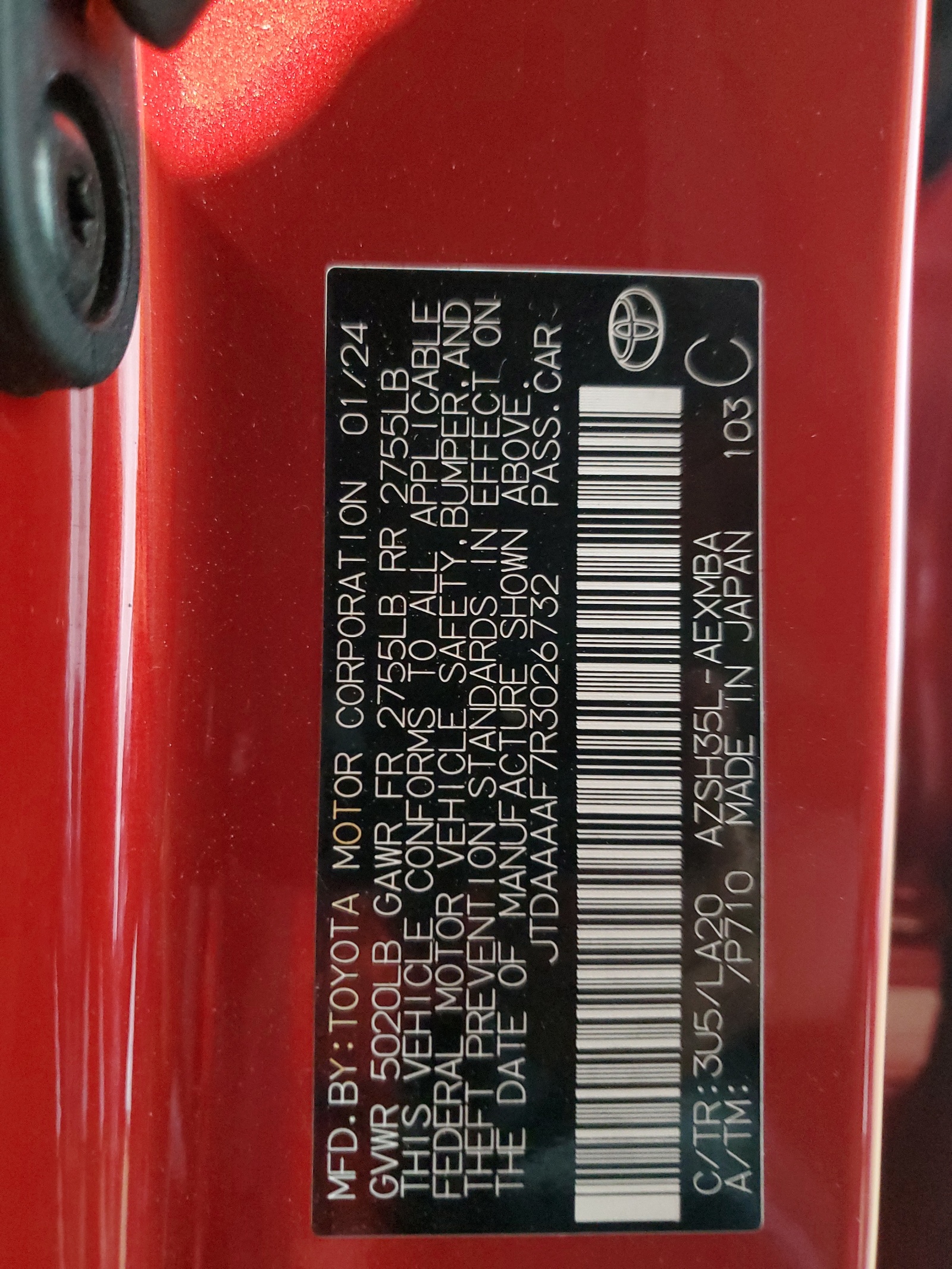 JTDAAAAF7R3026732 2024 Toyota Crown Xle